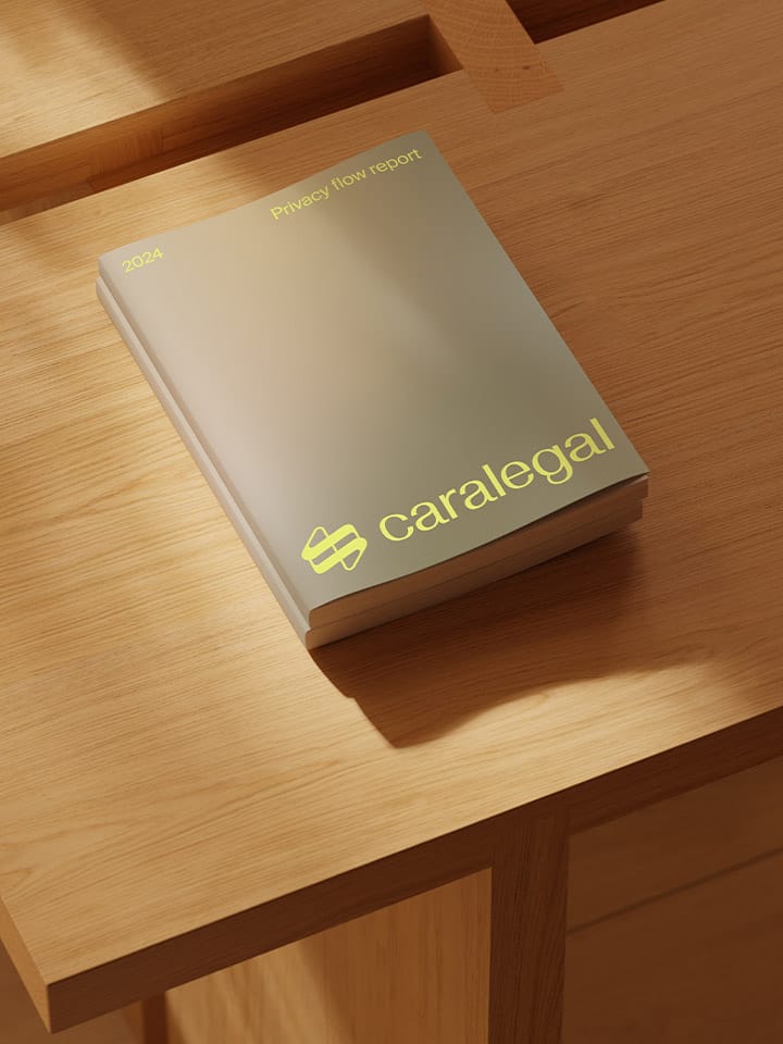 2024 data protection report on a wooden table
